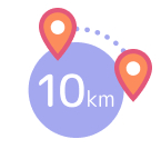 10km range